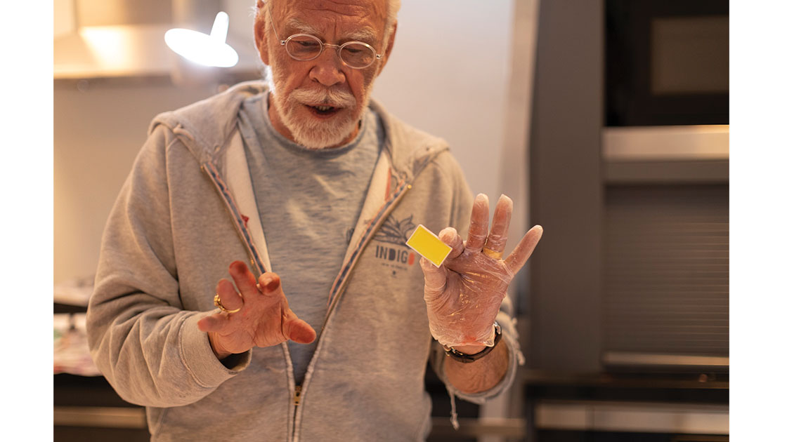Weber photographed in his studio by Kris Robinson, 2021