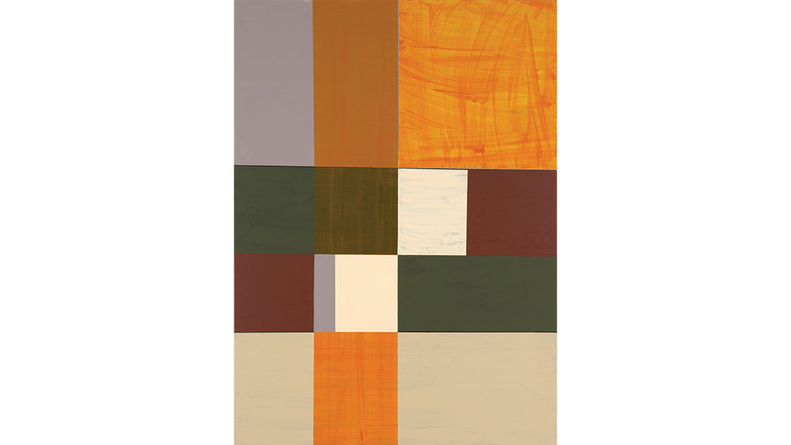 borrowing, repeating, responding, undoing, 2021,  acrylic on canvas 183 x 133 cm, courtesy Drill Hall Gallery borrowing, repeating, responding, undoing, 2021,  acrylic on canvas 183 x 133 cm, courtesy Drill Hall Gallery