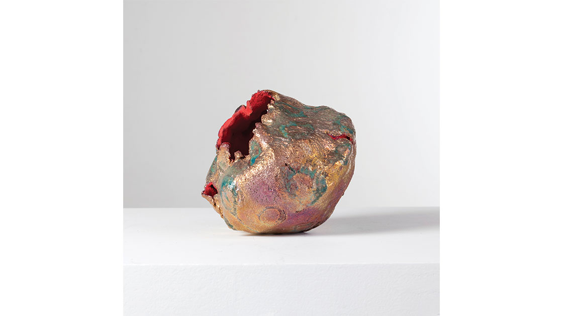 Sibylla (Billie) Robertson, MFA Ceramics, "Relic," clay and glaze