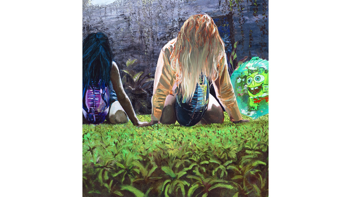 Everything locked up is released, 2014, oil on board, 91 x 91cm Everything locked up is released, 2014, oil on board, 91 x 91cm