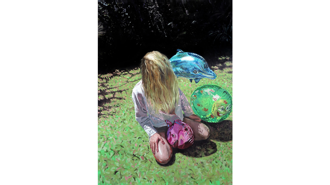 She eats her own tail deep trance, 2014, oil on board, 132 x 91cm She eats her own tail deep trance, 2014, oil on board, 132 x 91cm